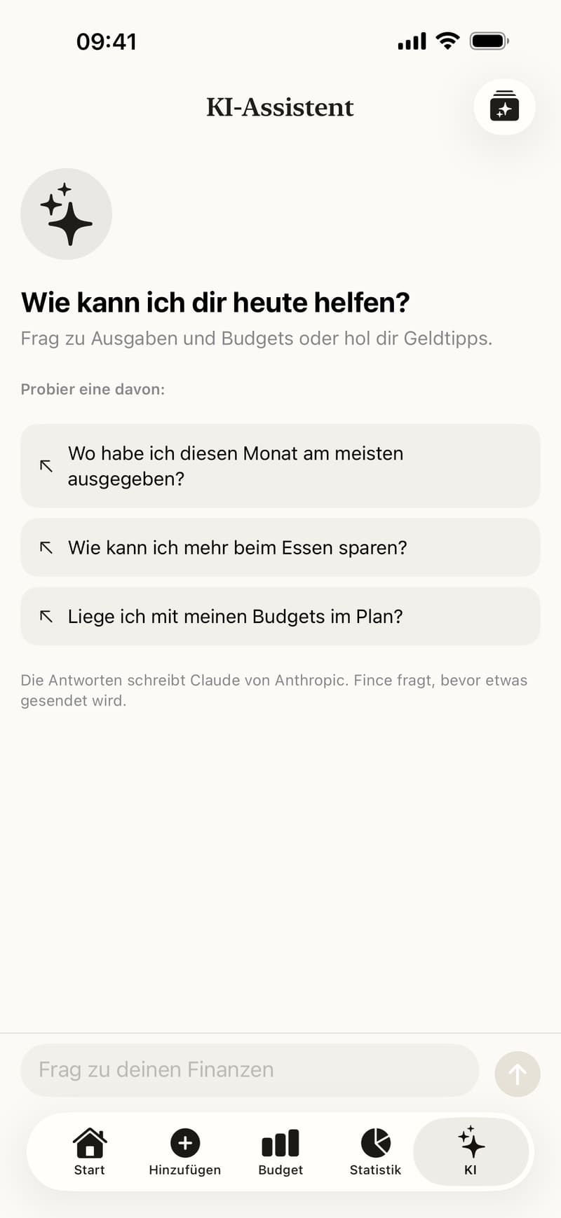 Der KI-Assistent mit seinen Vorschlägen
